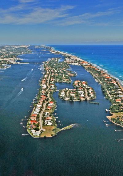 Aerial view of Point Manalapan and Oceanfront Manalapan